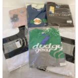 6 items of brand new men's casual wear clothing by Dodgy gear, complete with tags and packaging.