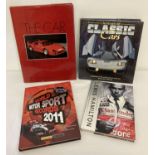 4 car and motor racing related books.