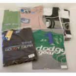6 items of brand new men's casual wear clothing by Dodgy gear, complete with tags and packaging.