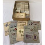 A quantity of assorted vintage cigarette cards and albums (full & empty).
