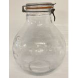 A Sarah Simons vintage large 6 quarts storage/kilner style jar.