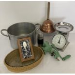 A collection of vintage and modern kitchenalia.