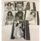 7 black and white 7" x 10" photographs of Linda Lucardi.