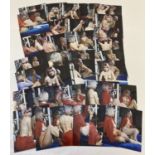 A set of 34 colour photographs of vintage 1970's nude model posing by a mirror.