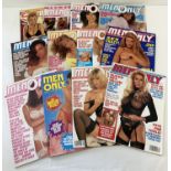 12 assorted issues of Paul Raymond's Men Only magazine.