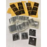 A collection of 200 assorted photographic negatives of clothed and nude glamour models.