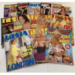 12 assorted adult erotic magazines, to include Men's World, Fiesta, Escort & Men Only.