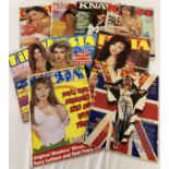 9 assorted vintage adult erotic magazines, comprising of Knave, Penthouse and Fiesta.