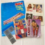 A collection of assorted adult erotic ephemera.