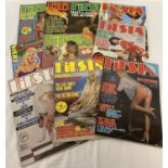 10 assorted vintage issues of "Fiesta", adult erotic magazine.