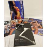 5 large sized colour photographic adult erotic calendars from the 2000's.