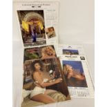 5 large colour photographic adult erotic calendars, to include advertising.
