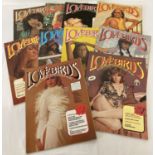 10 assorted vintage issues of "Lovebirds", adult erotic magazine.