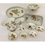 A collection of Royal Worcester "Evesham" & "Arden" table and serving ware.