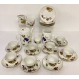 A collection of Royal Worcester "Evesham" tea/coffee ware.