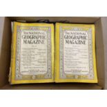 A box of 36 vintage The National Geographic Magazines. Dating from 1940 through to 1963.