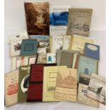 A box of assorted vintage & modern books and ephemera relating to Norfolk & Suffolk.