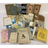 A collection of assorted vintage ephemera to include antique deeds, Blackwood's Magazines, 1805 copy
