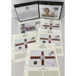A collection of Westminster stamp and coin first day covers. Together with a limited edition 80th