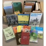 2 boxes of vintage books and ephemera about Norfolk & places in Norfolk. To include: The Norfolk