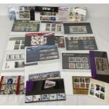 16 Royal Mail 2005 mint collectors stamp sets with original presentation folders, some with extra