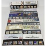 A collection of 12 Royal Mail postage stamp collectors presentation packs. To include: Edward