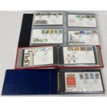 3 albums containing a quantity of assorted vintage First Day Covers. Dating from the 1960's - 1980'