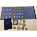 A small collection of vintage British and world coins. To include a Queen Mother 1990 £5 coin, Great