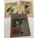 3 early 20th century magazines, in good condition for age. Comprising: Mrs Bull (Vol.1 No.13, 1911),
