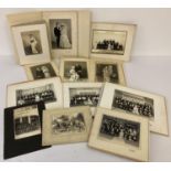 A collection of 12 assorted vintage Japanese Wedding, group and portrait photographs, mainly in
