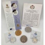 5 Westminster collectors coins to include silver proof. All with pouches, some with CAO's.