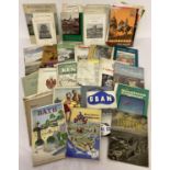 A collection of assorted vintage tourist brochure and guide leaflets from various British