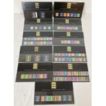 11 Royal Mail assorted date collectors Definitive stamp sets in original presentation packs. To