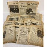 A box of 1950's and 60's newspapers to include: The East Anglian Times, Suffolk Free Press, The