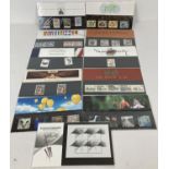 A collection of 11 Royal Mail postage stamp collectors presentation packs. To include: Studio