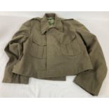 A vintage Army battledress style jacket. Size 48 R.