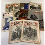 A collection of WWI & WWII magazines. To include: Fragments from France, The War Illustrated, The