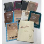 10 assorted vintage 1960's pairs of fully fashioned stockings, in original packets. To include