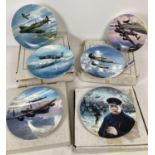 6 limited edition WWII series collectors plates by Royal Doulton, Royal Worcester and Coalport.