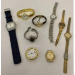 A quantity of assorted women's quartz watches to include examples by Tissot, Limit & Philip Mercier.