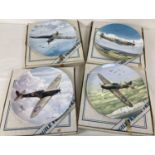 4 boxed larger sized limited edition WWII collection collectors plates by Coalport. Comprising: "