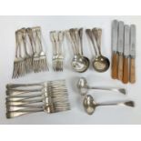 A collection of early 20th century William Hutton & Sons 'Cross Arrows' A1 silver plated flatware.