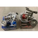 A new boxed Vigor LN 70FD Front Drag Power fishing reel with line. Together with a Vigor CT FDP Hi-