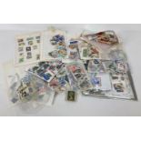 A quantity of assorted British and foreign vintage used stamps.