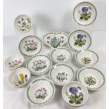 A quantity of Portmeirion ceramic dinner ware with "Botanic Garden" pattern. Comprising: 5 side