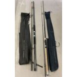 2 brand new fishing rods by D.A.M. A cyclone Spin 10ft 6' full carbon rod with cork handle,