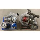 A new boxed Vigor LN 70FD Front Drag Power fishing reel with line. Together with a Vigor CT FDP Hi-