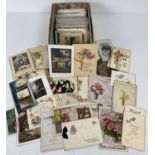 A quantity of assorted Edwardian and vintage postcards. To include: greeting cards, humorous,