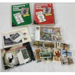 2 1990's Murray's Cigarette Card Values books together with a quantity of tea cards & albums. Tea