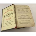 An 1891 edition of Mrs. Beeston's Book of Household Management - needs rebinding or restoration.